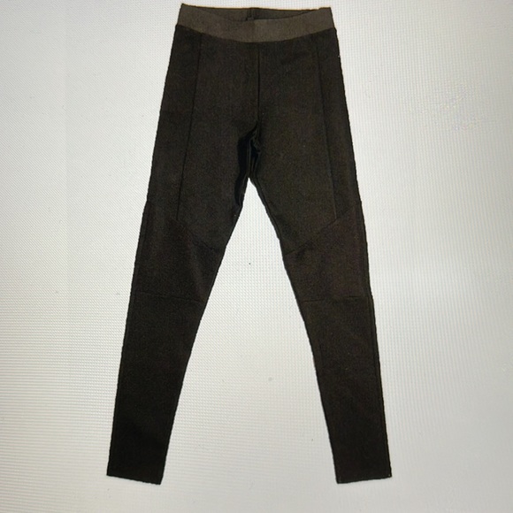 TOPSHOP BLACK MOTO LEGGINGS - Picture 1 of 8